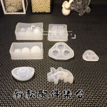Fans handmade shop New irregular 6-ball accessories koi Diamond ingot mirror glue drop accessories