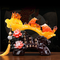 Everything is as good as you want to make money tea room front desk checkout desk small decorations new Chinese shop opening gifts