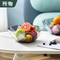 Fruit plate Living room household modern box Snack plate basin Simple creative office coffee table Plastic candy plate