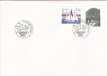 DR Sweden 1983 Nordic Stamp Travel Cycling Sailing First Day Cover