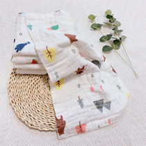 Six-layer baby gauze towel soft cotton long square wash face super soft handkerchief soft absorbent baby childrens saliva towel