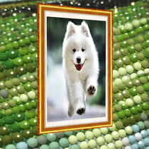 5D Diamond painting full of diamond brick and stone show living room point stick diamond stick cross stitch new cartoon restaurant childrens bedroom dog