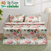 Fuana Santa Flower Single Double Student Dormitory Children Summer Cool Breathable Print Ice Shour Set