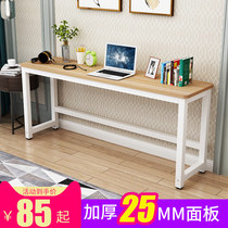 Laptop computer desk Easy strip table leaning against wall narrow table Home writing desk Desk Bedroom Rectangular Table