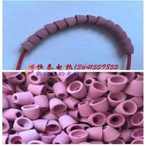 High frequency electric wire threading sleeve Porcelain q beads High voltage insulation red porcelain tube Ceramic N porcelain Q95 porcelain bowl type high temperature resistant tube