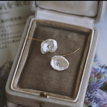 Silver Moto Home s925 Pure Silver Baroque Pearl Earrings 2020 New Tide HIGH LEVEL SENSUOUS RETRO EARS