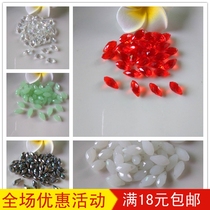Crystal beads glass beads 6 * 12mm water drop beads transverse hole loose beads clothing bag shoes and hats earrings pendant jewelry