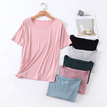 Loose model hanging Modale short sleeve T-shirt female thin size summer Korean version of thin base shirt mask body shirt