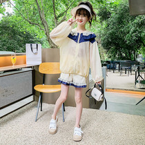 Next win childrens sunscreen suit 2022 summer thin breathable UV protection girls hooded jacket