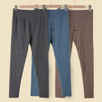 Autumn and winter high waist men plus knee wool grinding daddy warm pants and wear wear trousers in old people