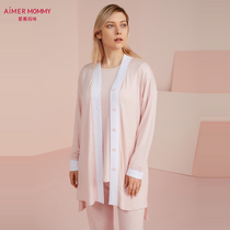 Love mommy maternity women expectant mother cardigan long sleeve home clothes home robe MM1444591 plant dye