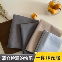 Tea art Black Zen Chinese tablecloth Clearance exhibition cloth Solid color design cloth Exhibition cloth Stall cloth Stall Night market