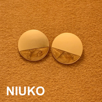 NIUKO high-end new style matte gold coat metal buttons Elegant windbreaker coat buttons fashion buckle