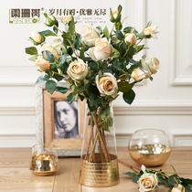 ins Nordic wind creativity hydropony transparent glass vases flower arrangement simulation vases living-room fake flower decoration pendulum pieces