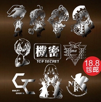 CLAMP Small Cherry Wolf EVA Sin Crown Around Decoration Mobile Phone Laptop Metal Sticker Spread Drop