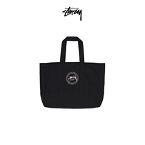 STUSSY Stussy letter badge pattern print hand-held one-shoulder canvas bag