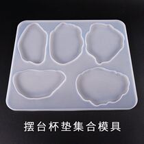 Fans handmade diy crystal glue dripping mold multifunctional table mobile phone bracket mold coaster silicone mold