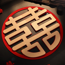 Wedding wedding room decoration window door window flower sticker wedding bedroom door sticker three-dimensional double happy new house layout