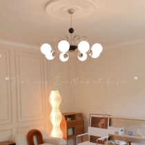 Bauhaus Living room dining room Restaurant bedroom lamp French vintage lamp modern minimalist light lavish glass chandelier