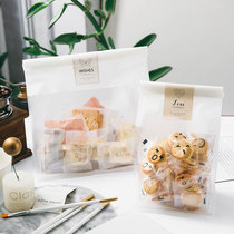 Snowflake crisp packaging bag transparent nougat Biscuit cookie bag self-sealing beef pastry home baking matter seal