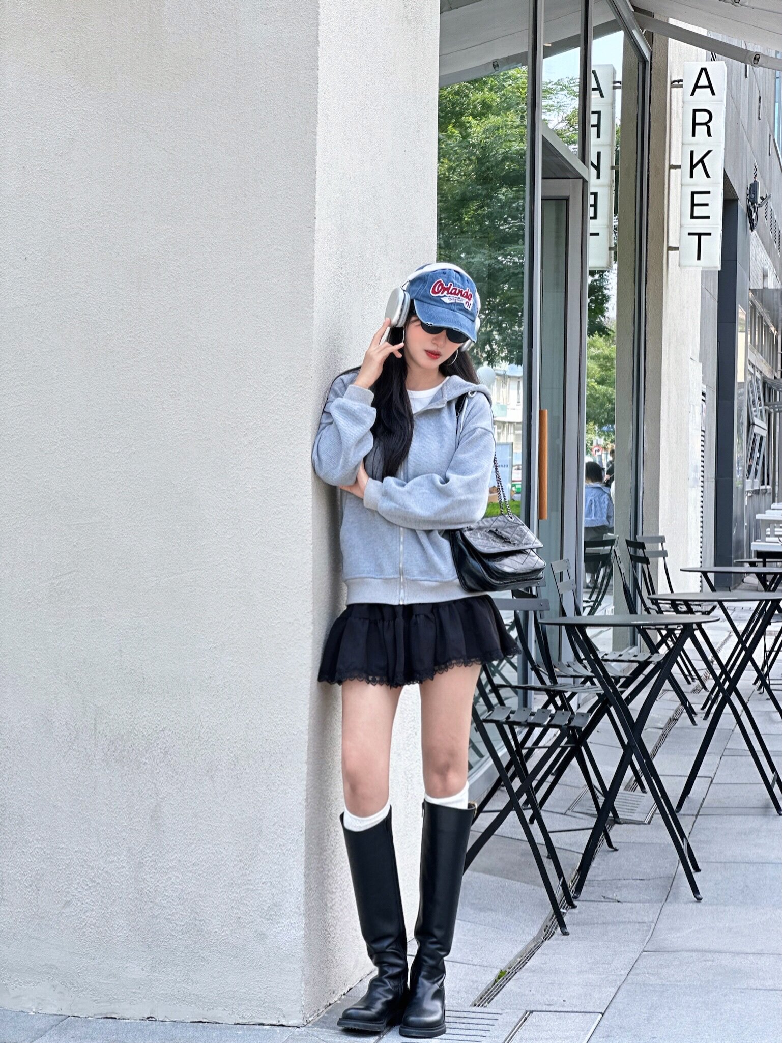 kisscat接吻猫[城市旅人]骑士靴，万茜方枪枪美洋同款真皮皮带扣复古英伦风