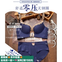 Aidina incognito underwear Female court brushed pair sagging gathered sexy rimless bra cover suit