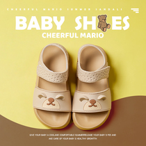 Childrens sandals girls summer anti-slip soft soles indoor silent sandals girls 2023 new outgoing beach shoes