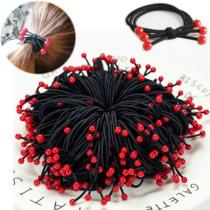 Color bean Korean version 10-100 bean hair head rope hair ring head decorated with red bean leather fascia cherry root zalid ultra-valued