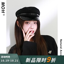 US-European autumn winter Net red Korean wool beret childrens tide Japanese retro naval newsboy hat