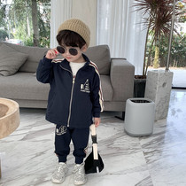 Boys  autumn suit Western style baby sports sweater two-piece set of childrens spring and autumn clothes Korean version of the tide 2020 new