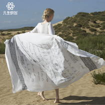 Holy Yoga female yoga style shawl outdoor leisure outside elegant Gaban shawl silk scarf FP008