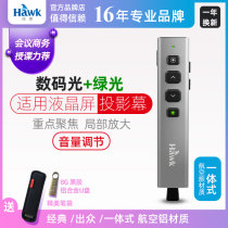 Hhot G600 aluminum alloy green light turning pen two-in-one multimedia function LED LCD screen with PPT