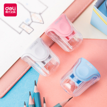 Del stationery small pencil sharpener pen sharpener for primary school students first grade pencil sharpener