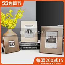 Nordic Metal Rim Photo Frame Boilerplate Room Home Creative Modern Minimalist Pendulum 3 6 7 inch Hyun Off