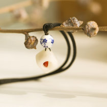 My Mowgley boy with dice hand-polished polished exquisite dice An red bean antique pendant necklace