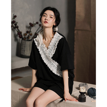 VIRRI CIAGA sleepwear woman Summer thin pure cotton casual Home Clothing Easy to wear in two sets