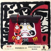 CTANDJIM retro bullskin spelling manually spliced Bodhidharma lucky shoulder bag handbag weekend bag