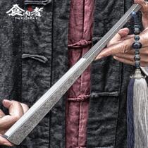 Meat Eater Titanium Alloy Folding Fan Custom Antique Metal Self-Defense Portable Jade Steel Bone Tai Chi Kung Fu Tactical Fan