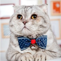 English pet bow tie bow Teddy Bo Mei dress up accessories cat dog Bell jewelry collar