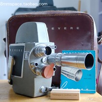 g Super cost-effective American antique REVERE 16MM movie camera three lenses with leather bag full set