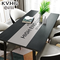 KVHG leather tablecloth Nordic luxury waterproof and oil-proof washable anti-hot pvc home tasteless table mat thick high-grade