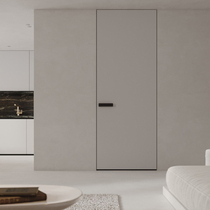 Non-lacquered aluminium wood door eco-indoor door solid wood composite bedroom door customised soundproof mute minimalist suit door