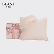 THE BEAST THE BEAST New happy travel SET Pink girl heart eye cover WAIST pillow CUSHION