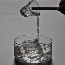 Japanese hammered tea wash with lid simple wash cup water with lid pen wash tea ceremony accessories pot bearing fruit salad bowl