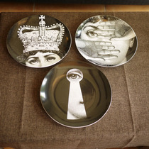 W1962 Jedi song Ling Beauty Black and white hanging disc 10 inch Dinner Plate Decorated Wall Pan Decorated Disc Set Disc