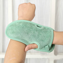 Rub bath towel Strong rub mud bath towel artifact double-sided men and women do not hurt adult household bath rub back rub gray gloves
