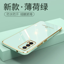 vivoiqooneo5 mobile phone case New Lens all-inclusive iqooneo5 protective cover straight side 5G simple summer love cool noe5 high grade silicone anti-drop soft shell luxury Net red tide man