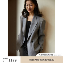 RandomPiece winter new 100% wool with hand double - sided Nidre coat woman