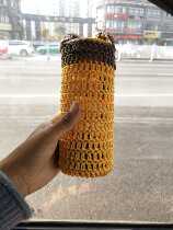 Hand-woven waterproof belt handle thermos cup set Tinker elephant seal Tiger 350-480ml universal protective cover