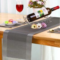 European style luxury PVC table flag waterproof scalding long table mat home tea mat insulated table cloth western mat